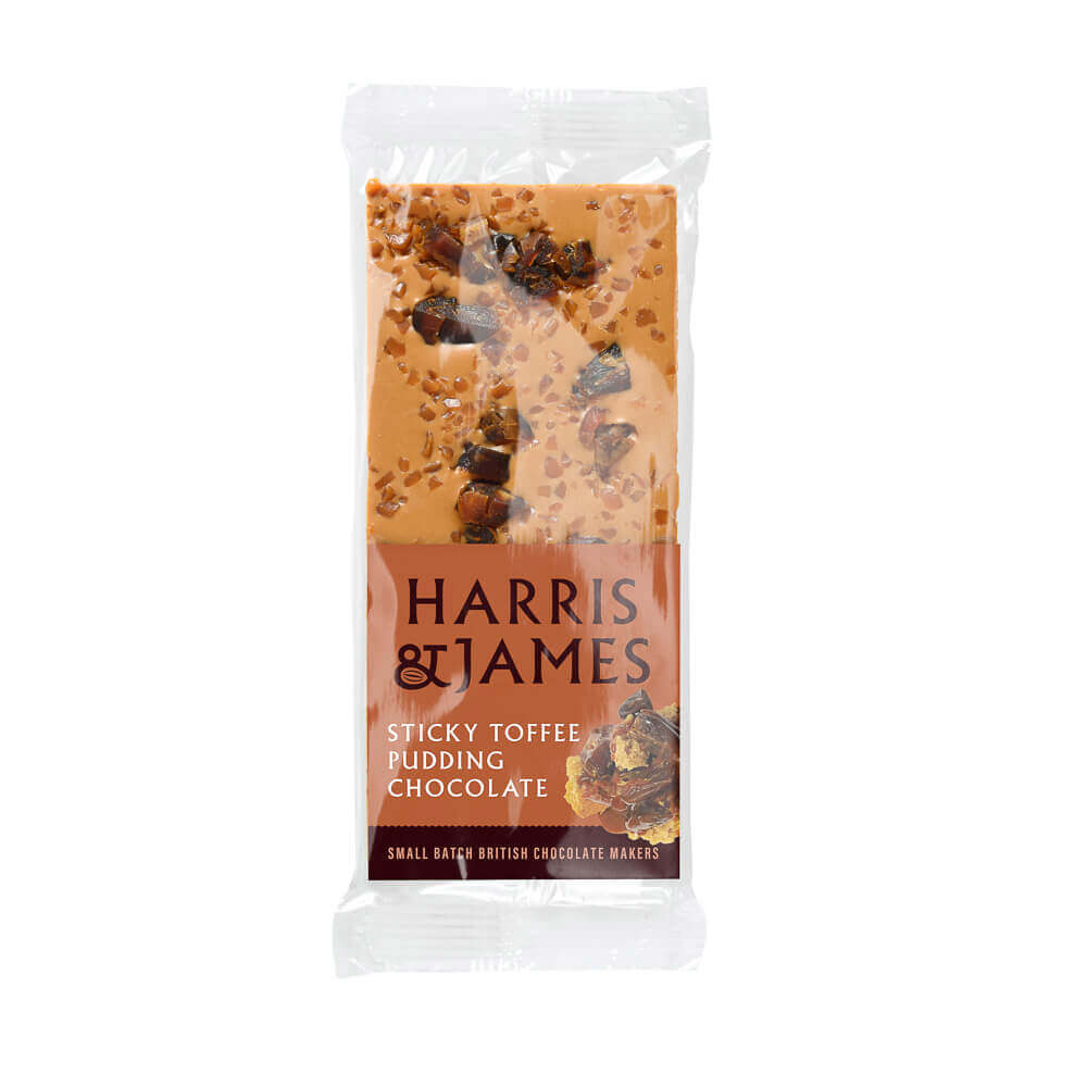 Harris & James Sticky Toffee Pudding Chocolate Bar 100g